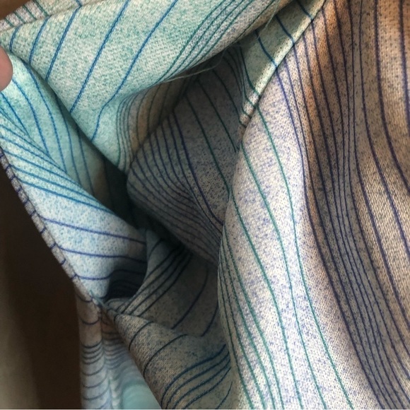 Pastel Blue Striped Fit-and-Flare Dress - Picture 5 of 7